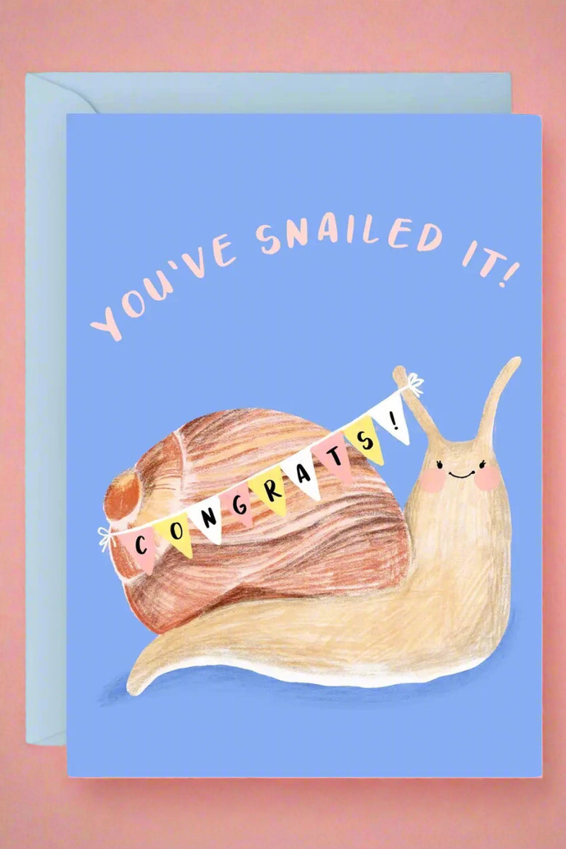 Congratulations - You Snailed It Well Done Happy Celebrating Funny Fun ...