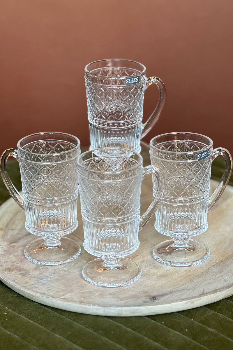 Claro Clear Espresso Mug, Set of 4