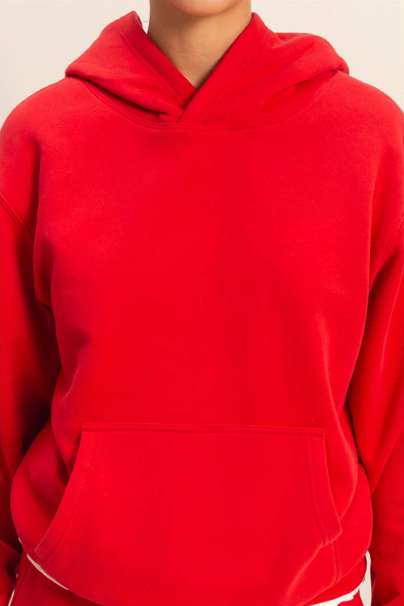 Essential Comfort Hoodie - Red