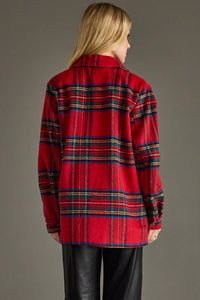Red, Green, Blue & Yellow Plaid Jacket