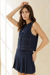 Denim Dot Skirt