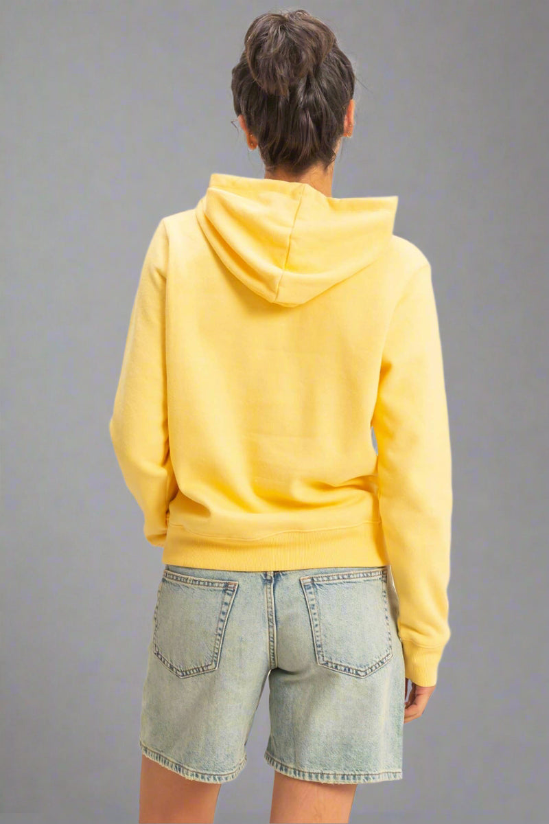 Long Sleeve Pullover Hoodie - Banana