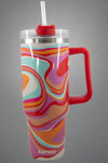 Groovy Swirls 40 Oz Tumbler