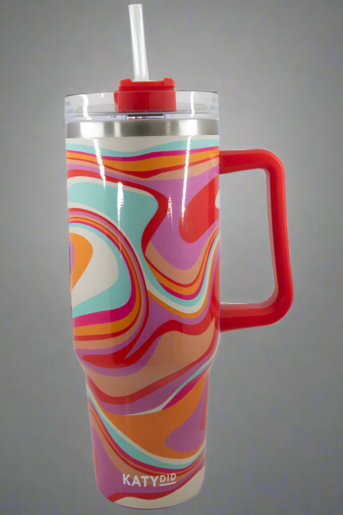 Groovy Swirls 40 Oz Tumbler