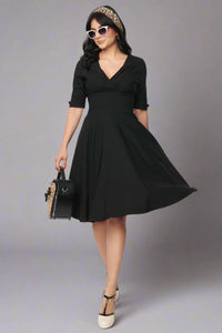 Delores Swing Dress - Black