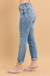 Mid Rise Bleach Wash Boyfriend - JB161