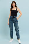 High Rise Vintage Wash Jogger - JB162