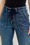 High Rise Vintage Wash Jogger - JB162