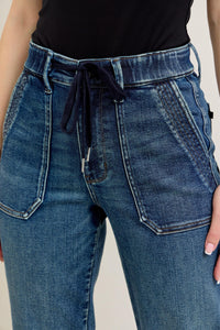 High Rise Vintage Wash Jogger - JB162
