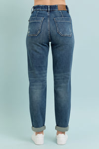 High Rise Vintage Wash Jogger - JB162