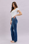 Mid Rise Raw Hem Bootcut - JB159