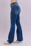 Mid Rise Raw Hem Bootcut - JB159