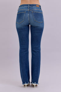 Mid Rise Raw Hem Bootcut - JB159