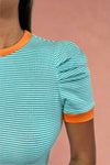 Striped Daily T-Shirt - Teal