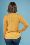 Ribbed Relaxed Fit Top Dijon