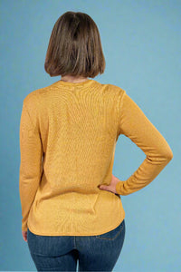 Ribbed Relaxed Fit Top Dijon