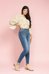 High Rise Button Fly Skinny - JB158