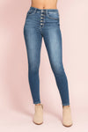 High Rise Button Fly Skinny - JB158