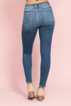 High Rise Button Fly Skinny - JB158