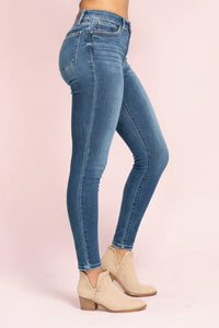 High Rise Button Fly Skinny - JB158