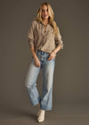 Super Soft Button Up - Taupe