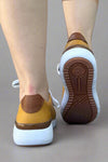 Saona Mustard Leather Sneaker