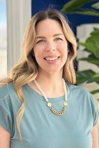 Pearls & Smiles Chain Necklace