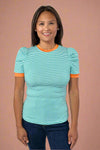 Striped Daily T-Shirt - Teal