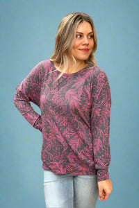 Pink Leaf Top