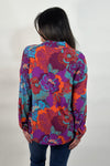 Purple Floral Button Down