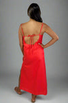 Lisa Dress - Hot Coral