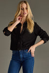 Super Soft Button Up - Black
