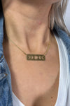 Satellite Choker Necklace Gold