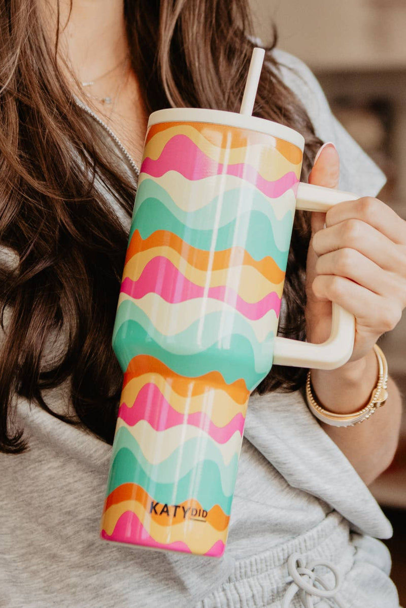 Neon Abstract Colors 38 Oz Tumbler