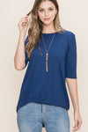 Basic Soft Tee - Navy