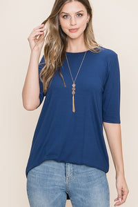 Basic Soft Tee - Navy