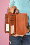 Annie Multi Section Wallet - Cognac