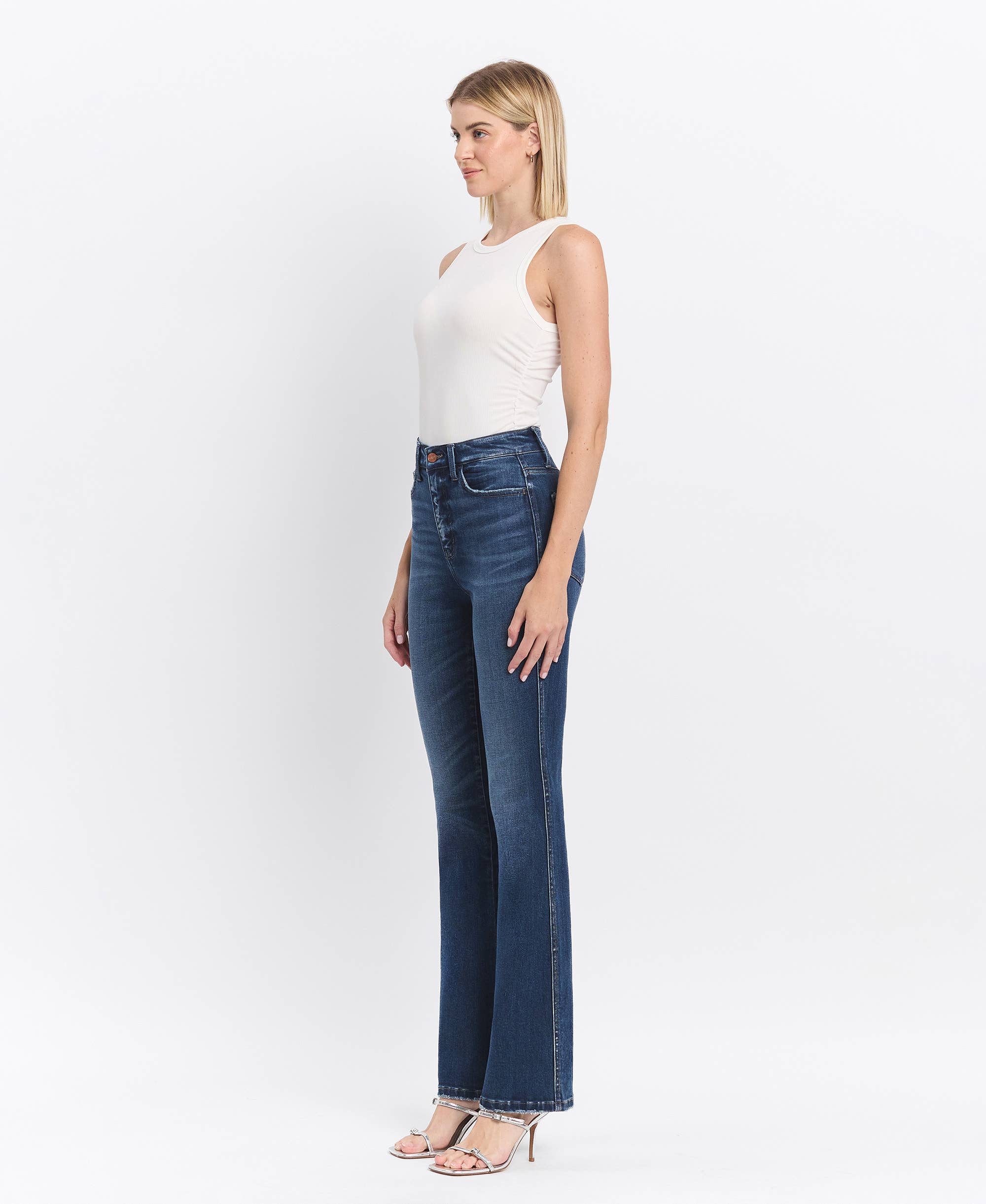 Tummy Control Super High Bootcut Jeans - LV31