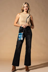 Hand-Painted Genuine Leather Crossbody - Sienna