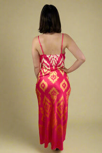 Printed Slip Dress - Pink