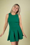 Luxeknit Sleeveless Skort Dress - Kelly Green