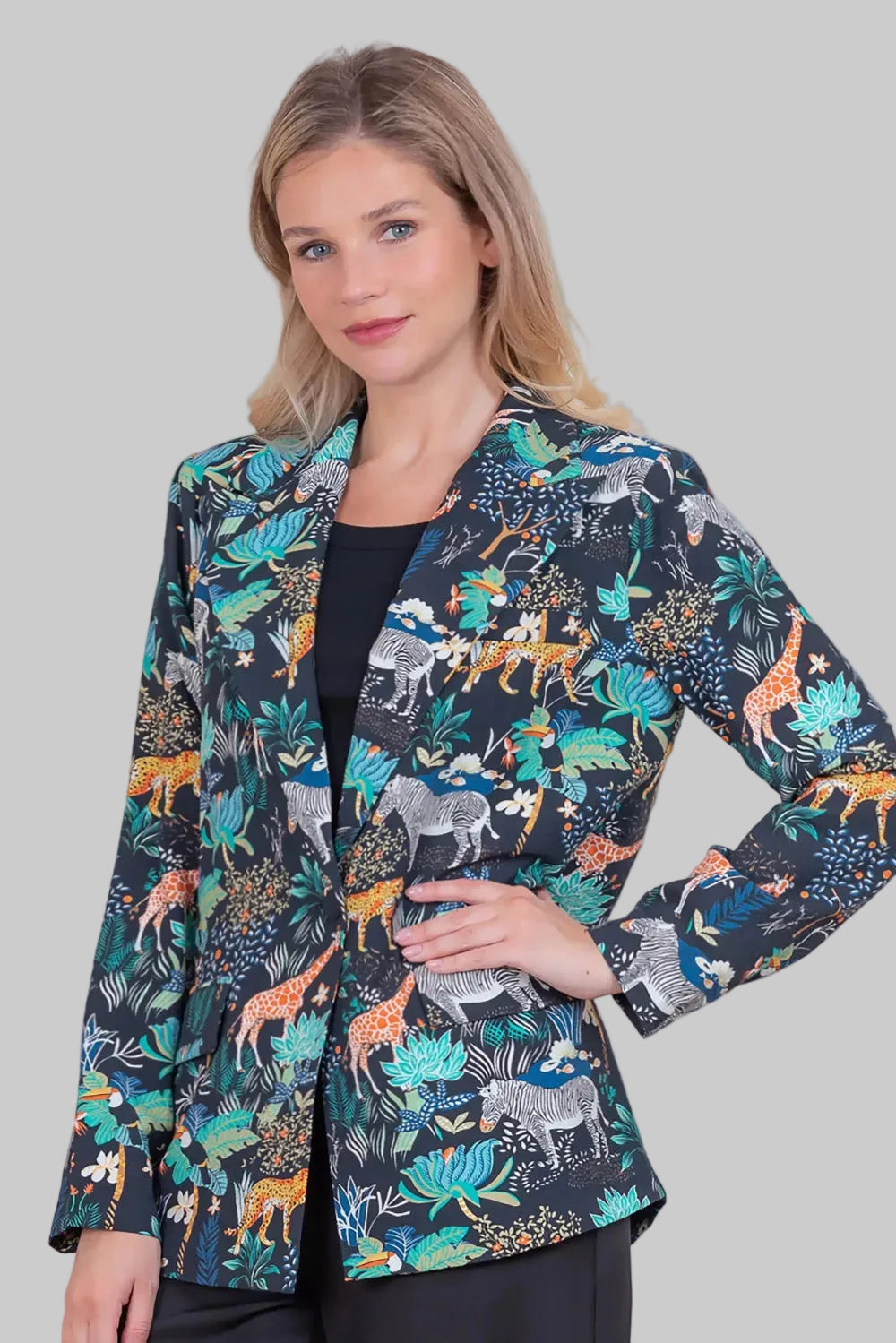 Safari Boyfriend Blazer - Black