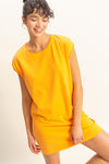 Freestyle Sleeveless Mini Dress - Orange