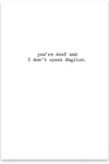 Get Caught Greeting Card