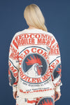 Bold Graphic Cotton Sweatshirt - Rooster