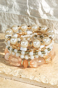 6 Layer Bead Boho Bracelet - Nepal