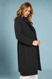 Eclipse Elegance Double-Breasted Coat