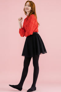Short Tulle Skirt - Black