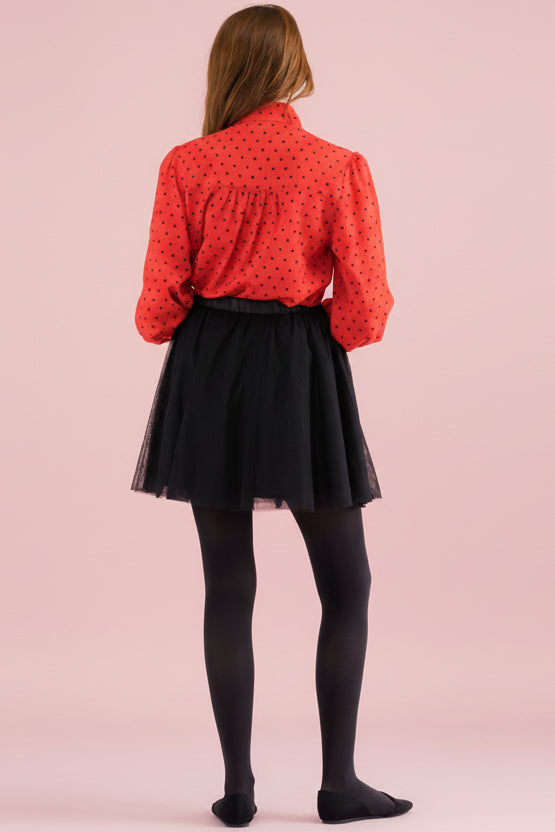 Short Tulle Skirt - Black