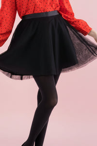 Short Tulle Skirt - Black